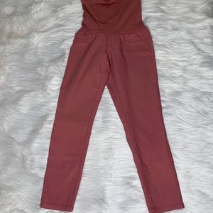 YMI Pink Maternity Ankle Pant Small
